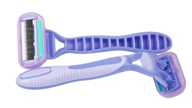 Beyaz arka planda izole edilmiş tıraş makinesi.