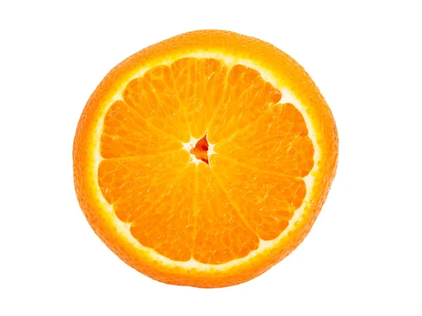 Fruta Naranja Perfecta Aislada Sobre Fondo Blanco — Foto de Stock