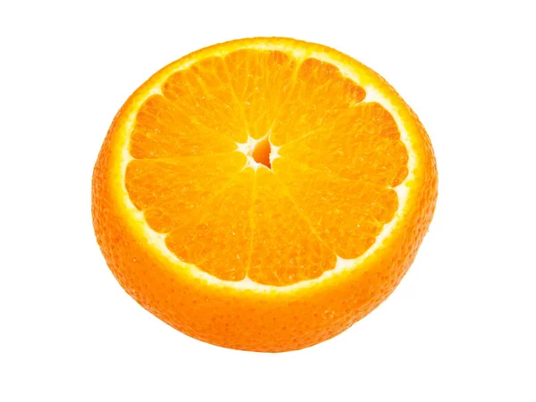 Perfekt Orange Frukt Isolerad Den Vita Bakgrunden — Stockfoto