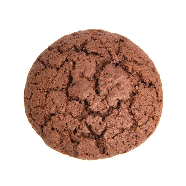 American Chocolate Negro Perfecto Una Galleta Aislada Fondo Blanco —  Fotos de Stock