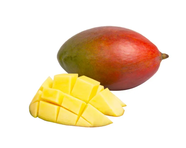 Exotic Mango Fruit Isolated White Background — Stock Photo, Image