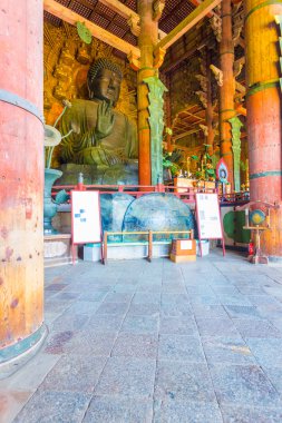 Daibutsu heykel profil iç Todai-ji Tapınağı V