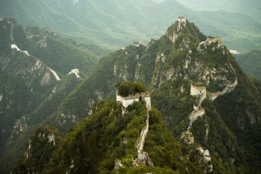 Jiankou Great Wall China Steep Mountains clipart