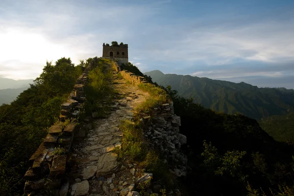 Jiankou Torre de Vigia Grande Muralha China — Fotografia de Stock