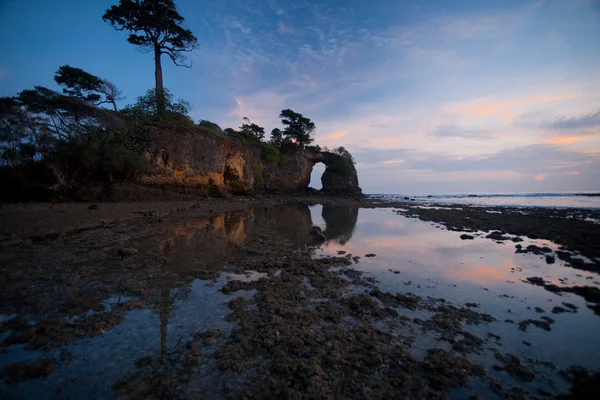 Cliffs Natural Bridge Andaman Island India — 图库照片