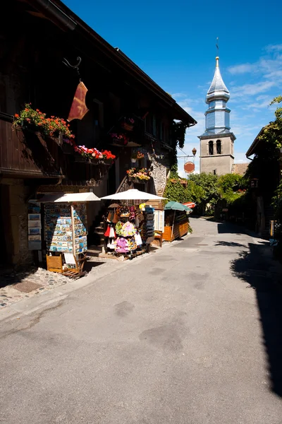 Saint Pancras Church Village Yvoire France — 스톡 사진