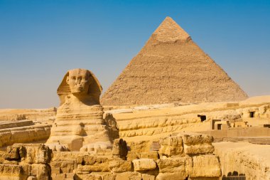 Sfenks Khafre Giza piramitleri klasik