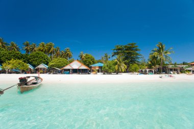Beyaz kum Beach Paradise tatil Ko Lipe sığ