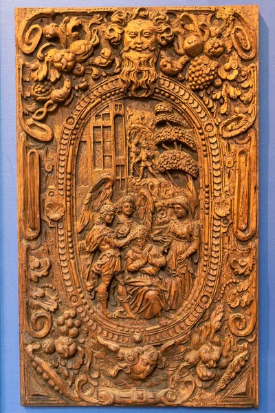 Old Wood Carving 300 Years Old — Stock Photo, Image