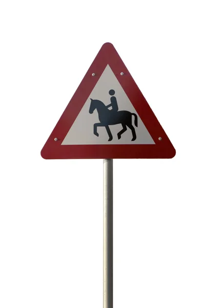Horse Rider Sign — Stock Photo, Image