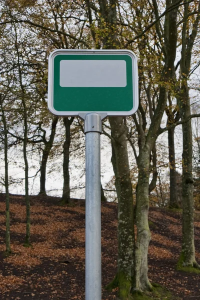 Green and White Traffic Sign — Stock Photo, Image