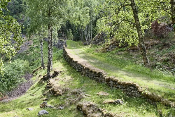 오래 된 산악도로 — 스톡 사진