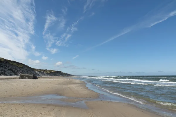 Nuvole sulla spiaggia — Foto Stock