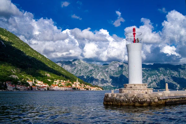 Černá Hora na šířku zobrazení, Perast — Stock fotografie