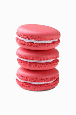 Beyaz üzerine izole edilmiş Fransız tatlı kurabiyesi. Kopyalama alanı