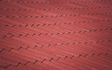 Tayland 'daki tapınağın çatı yüzeyini kapatın. Yumuşak odak