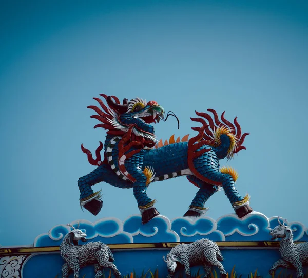 Китайский Стиль Китайских Драконов — стоковое фото