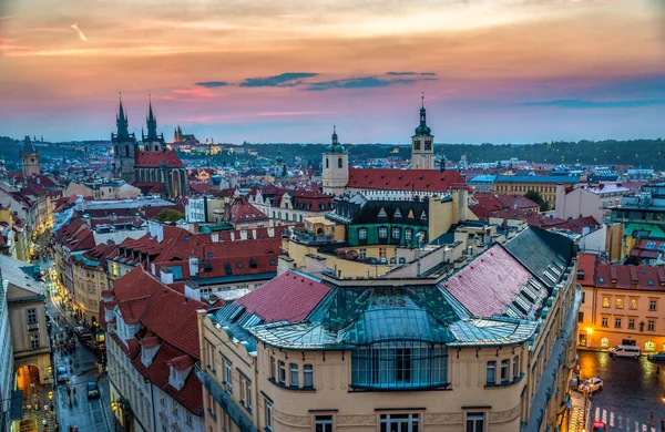 Vista para o telhado de Praga — Fotografia de Stock