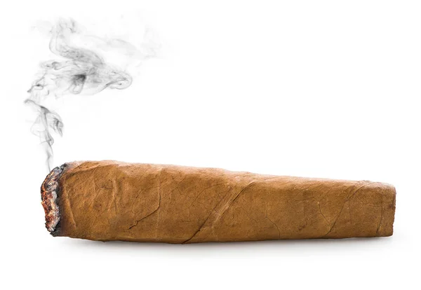 Cigar på vitt — Stockfoto