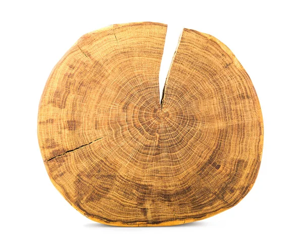 Okrągły kawałek drewna — Zdjęcie stockowe