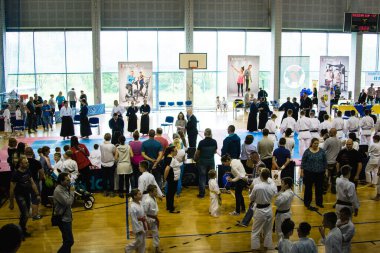 POLAND - 21 Mayıs 2017 'de Avrupa Karate Şampiyonasına katılan yarışmacılar.