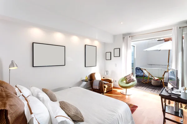 Modernes Haus mit einem Schlafzimmer — Stockfoto