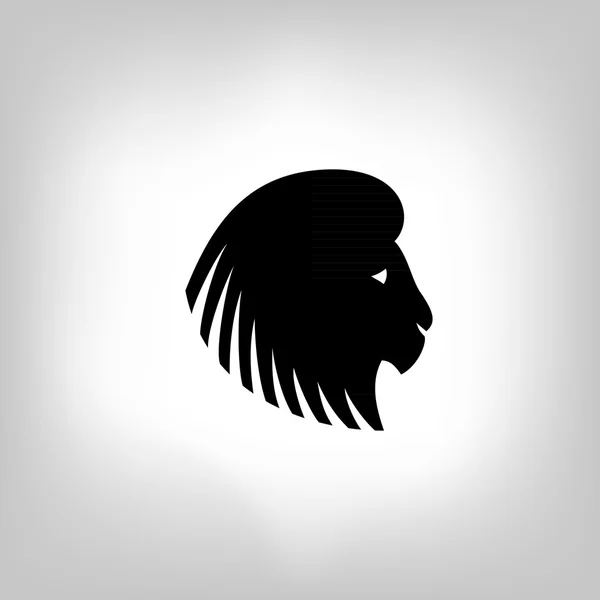 Stylized lion head - vector illustration — Stock Vector