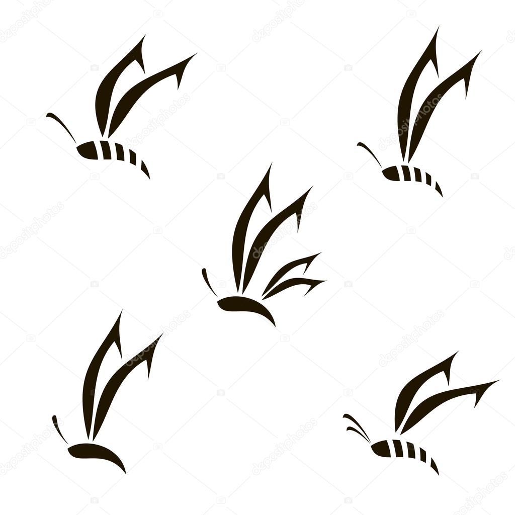 Creative beautiful butterfly icon