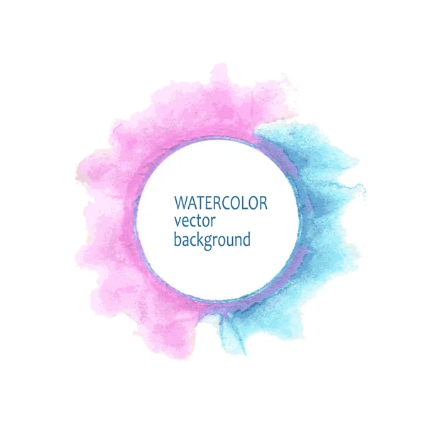 Beyaz arka plan üzerine suluboya daire el boya