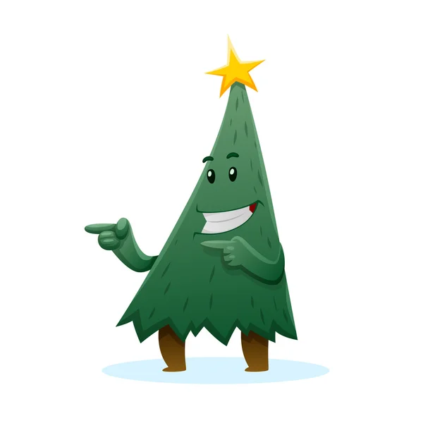 Vánoční strom, postava — Stockový vektor