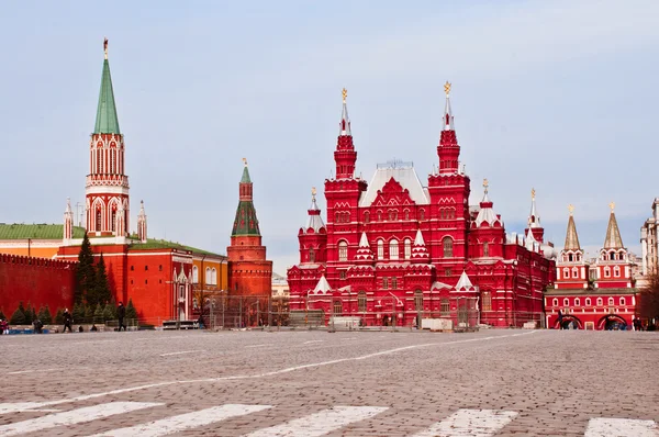 Съемка дня исторического музея на Красной площади — стоковое фото