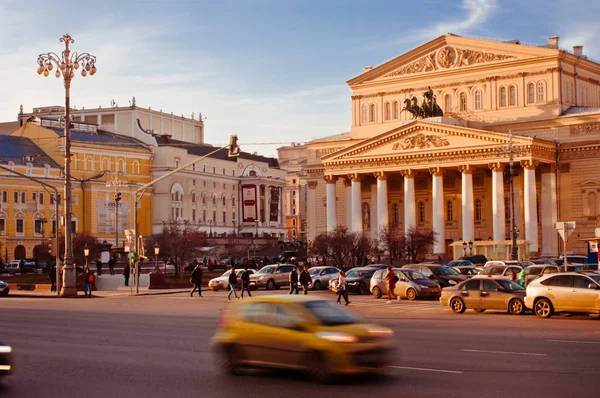 Московські вулички великий театр Ліцензійні Стокові Зображення