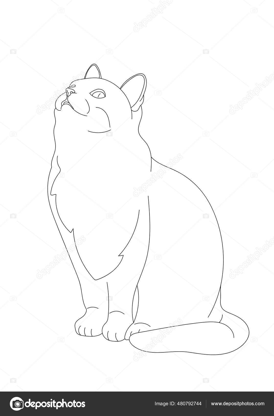 Gatos fofos felizes em uma xícara de café simples ilustração de desenho  animado desenhada à mão