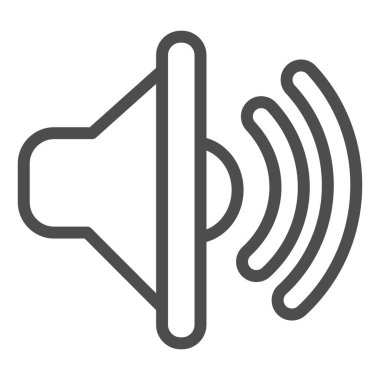 çizgi simgesi, ses tasarımı konsepti, beyaz arkaplanda imza, mobil konsept ve web tasarımı için taslak biçimi simgesi. Vektör grafikleri.