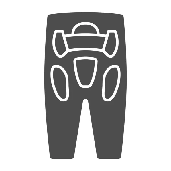 Beschermende broek stevige icoon, World snowboard day concept, Sport broek teken op witte achtergrond, snowboardbroek icoon in glyph stijl voor mobiel concept en web design. vectorgrafieken. — Stockvector