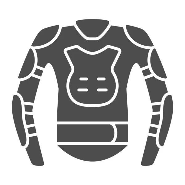 Icono sólido del traje protector snowboarder, concepto de día de snowboard mundial, signo de chaqueta de snowboard sobre fondo blanco, icono de chaqueta deportiva de ocio activo en estilo glifo para móviles. Gráficos vectoriales. — Vector de stock