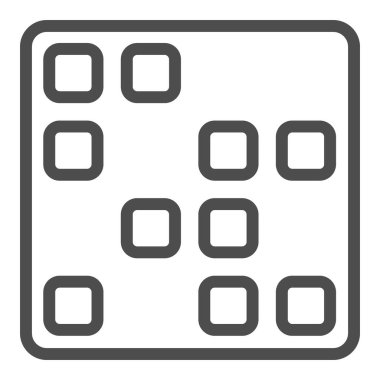 Bilgisayar programı çizgisi simgesi, Siyah muhasebe kavramı, beyaz arkaplanda uygulama yazılım imzası, mobil ve web için taslak biçimli program arayüzü simgesi. Vektör grafikleri.