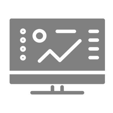 Yazılım simgesi. Bilgisayar vektör illüstrasyonu beyazda izole edildi. Grafik kabartma tasarımı, web ve uygulama için tasarlandı. Eps 10.