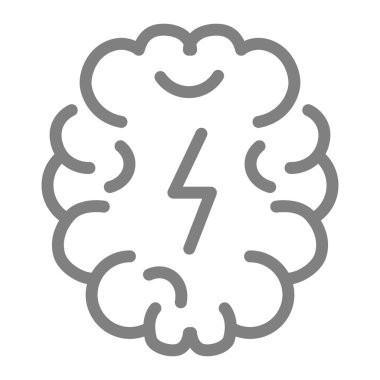 Bitcoin bulut çizgisi simgesi. Beyaz üzerine izole edilmiş kripto para birimi bulut vektör çizimi. Yıldırım hatlı bulut tasarımı, web ve uygulama için tasarlanmış. Eps 10.