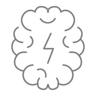 Bitcoin bulut ince çizgi simgesi. Beyaz üzerine izole edilmiş kripto para birimi bulut vektör çizimi. Yıldırım hatlı bulut tasarımı, web ve uygulama için tasarlanmış. Eps 10.