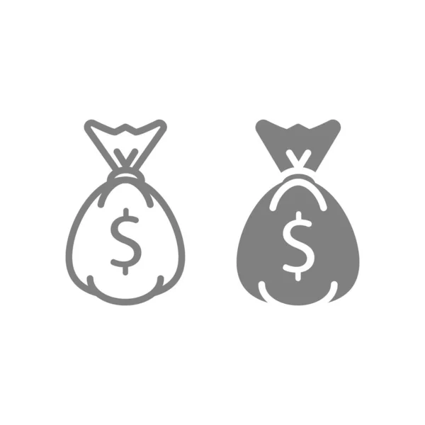 Büyük harf ve sembol. Kripto para birikimi vektör çizimi beyaza izole edildi. Para çantası tasarımı, web ve uygulama için tasarlanmış. Eps 10. — Stok Vektör