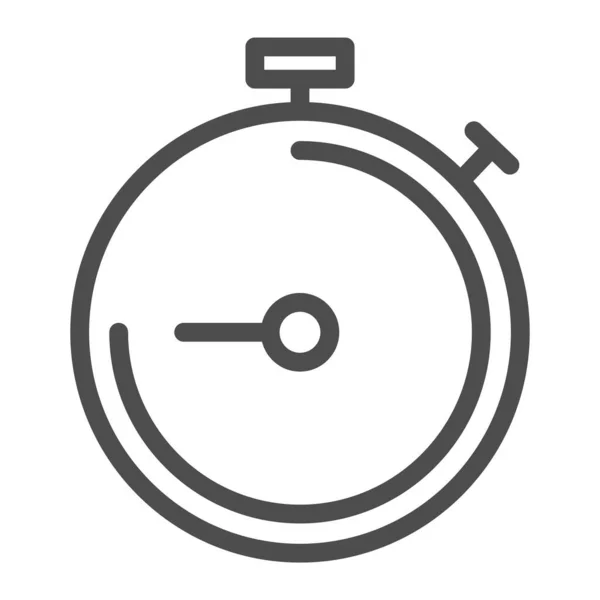 Ícone da linha de cronômetro. Timer tempo vetor ilustração isolada em branco. Design de estilo de contorno cronômetro, projetado para web e aplicativo. Eps 10. —  Vetores de Stock