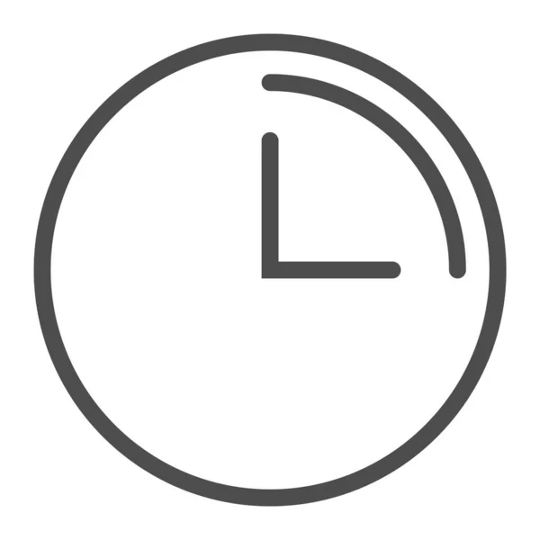 3 hours line icon. Clock with 3 hours vector illustration isolated on white. Watch outline style design, designed for web and app. Eps 10. — Stock Vector