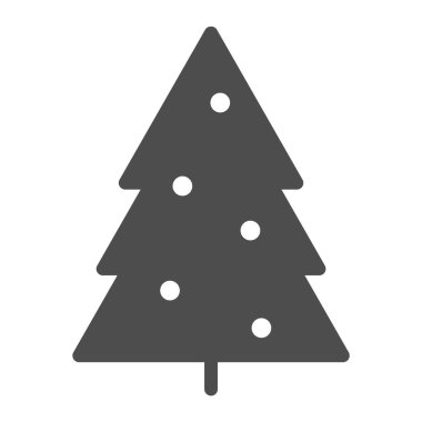 Noel ağacı simgesi. Beyaz üzerine izole edilmiş firavun ağacı çizimi. Xmas dekorasyon kabartma tasarımı, web ve uygulama için tasarlandı. Eps 10.