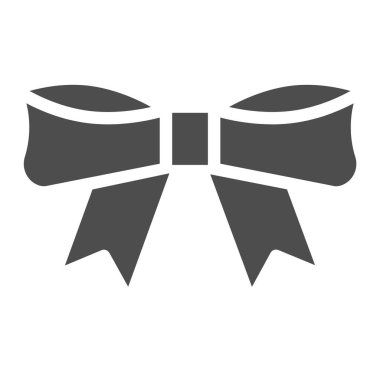 Baş sert simge. Düğüm vektör çizimi beyaza izole edildi. Kurdele yay tasarımı, web ve uygulama için tasarlanmış. Eps 10.