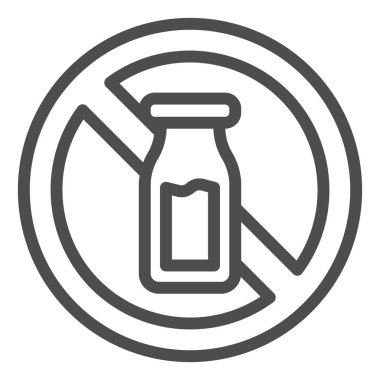 Yasak işaret dilimi simgesine sahip tuzluk karıştırıcı, diyet kavramı, beyaz arka planda yasaklı tuz işareti, mobil konsept ve web tasarımı için ana hatlarda tuzsuz simge. Vektör grafikleri.