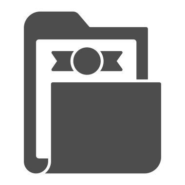 Şirket simgesi, başlangıç konsepti, beyaz arkaplan üzerinde Business Document imzası, mobil konsept ve web tasarımı için glyph biçiminde logotype simgesi içeren dosya. Vektör grafikleri.