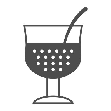 Fransız kremalı salata sosu katı ikonu, Fransız gıda konsepti, beyaz arka planda sos vektör işareti, mobil konsept ve web tasarımı için cam kabartma tarzı. Vektör grafikleri.