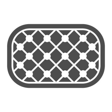 Pissaladier Soğan Turtası katı ikonu, Fransız gıda konsepti, beyaz arka planda soğan tartı vektör işareti, mobil konsept ve web tasarımı için kek kabartması. Vektör grafikleri.