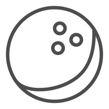 Bowling topu ikonu, bowling konsepti, arka planda bowling oyunu tabelası, mobil konsept ve web tasarımı için top ikonu. Vektör grafikleri.